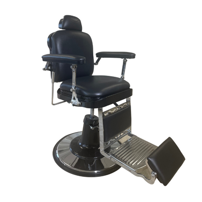 Santa Clara Barber Chair Black by Ideal Equipment - Furniture