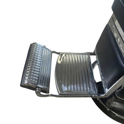 Santa Clara Barber Chair Black by Ideal Equipment - Furniture (View 5)