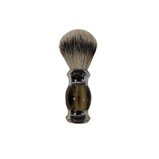 PureBadger Brown Faux Horn Shaving Brush