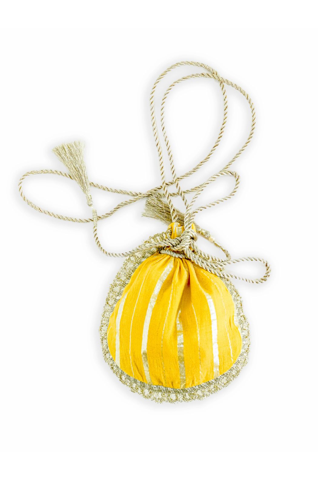 Noor Potli Bag - Yellow