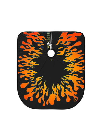 illuzien Black Vintage Flames Pro Cape by illuzien - Sustainable Living (View 2)