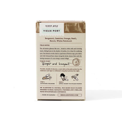 Mr. Gladstone Vieux Port Solid Cologne - Fine Fragrance Reminiscent of 1961 Saint-Tropez by Mr Gladstone - Solid Cologne (View 2)
