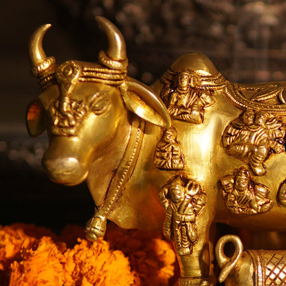 BRASS KAMDHENU by Siddhhi Arts - Idol (View 2)