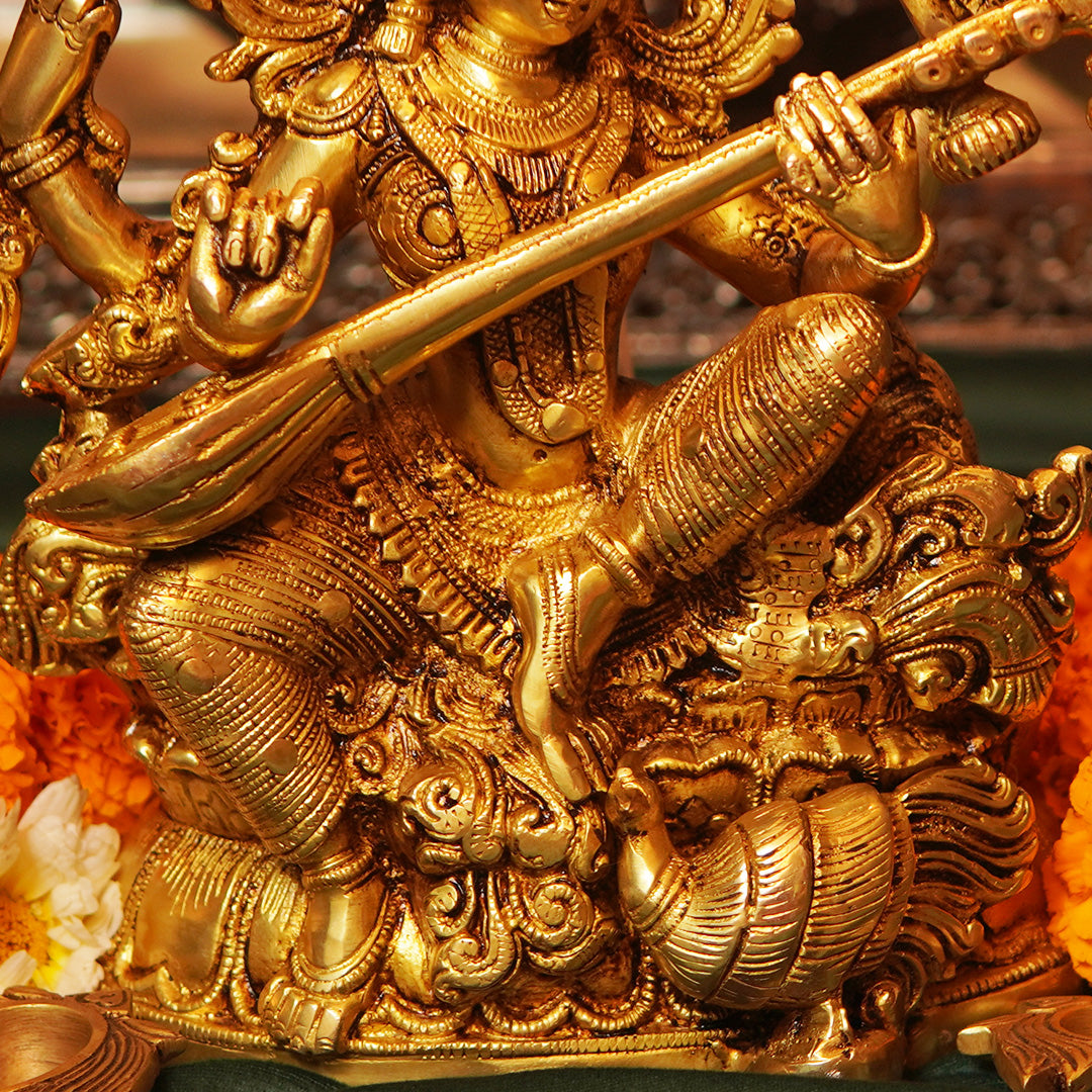 BRASS MAA SARASWATI - Image 3
