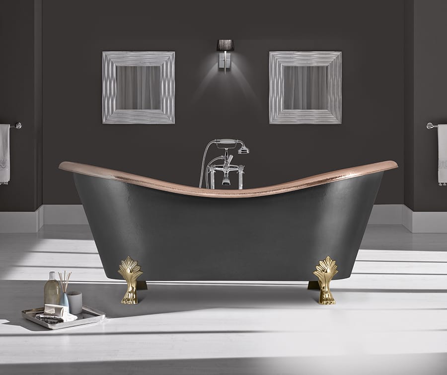 Norah Hand-Hammered Copper Bathtub - Eco-friendly - Sama Homes
