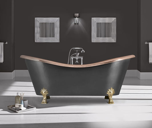 Norah Hand-Hammered Copper Bathtub