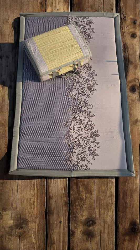 Purple Colour Flower Design Mat 