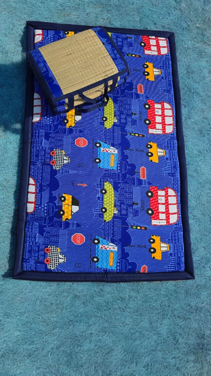 Blue Elegant Design Mat  - Eco-friendly - Sama Homes