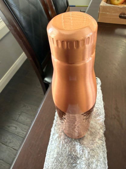 Hydra dual -Texture  Certified Pure Copper Water Bottle by SAMA Homes - Copper Bottle (View 2)