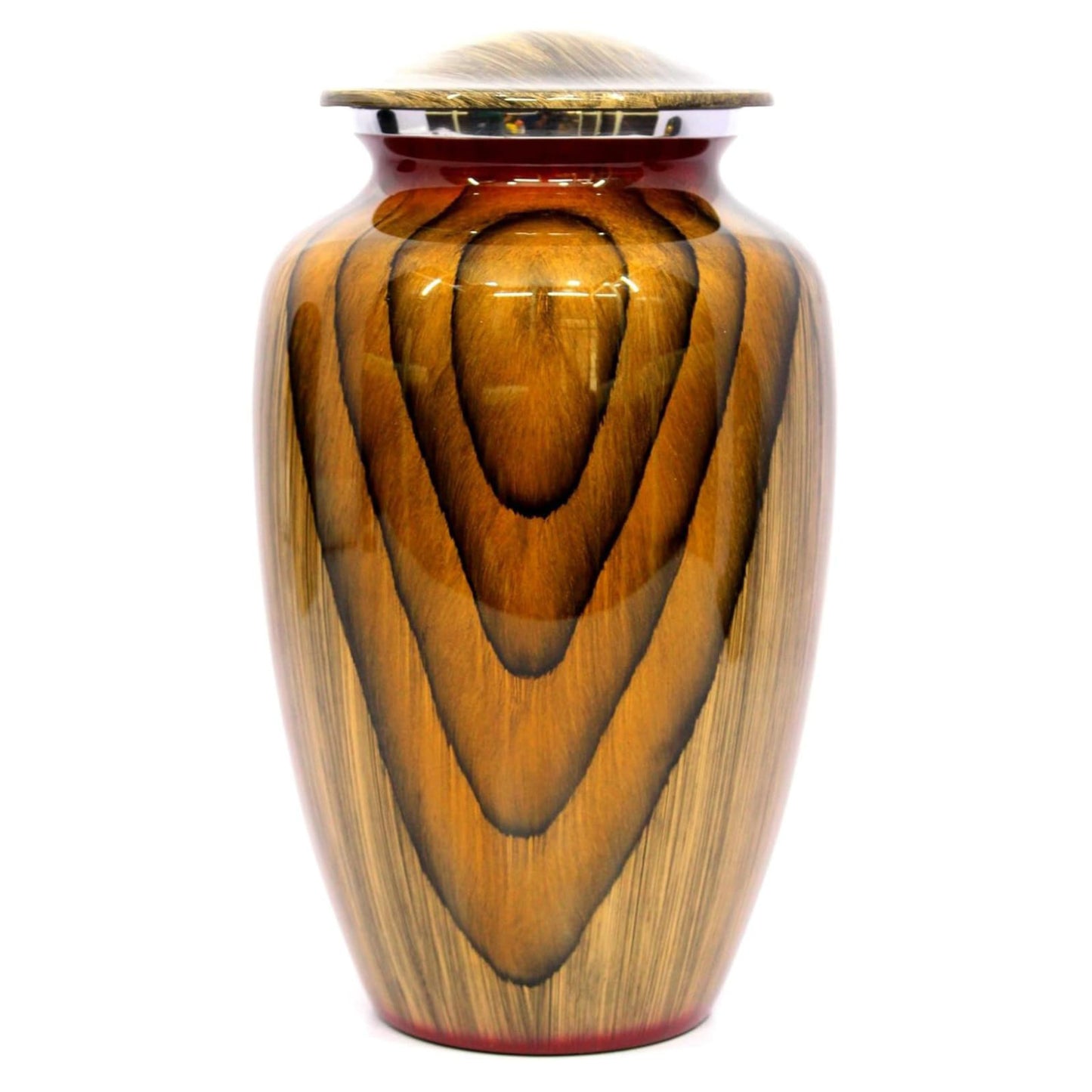 Classic Wood Aluminum Urn 