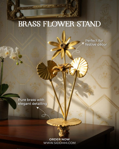 Brass Flower Stand by Siddhhi Arts - Decor (View 9)