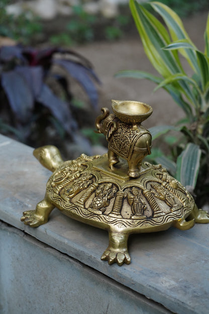 Brass Kachyap with Elephant by Siddhhi Arts - Sustainable Living (View 5)