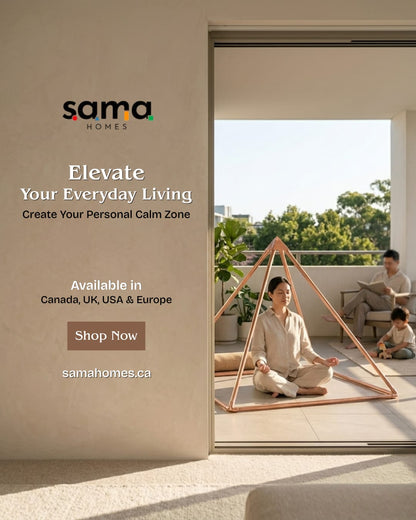 SAMA TAMRA Certified Pure Copper Meditation Pyramid | Precise Giza Geometry Energy Portal by SAMA Homes - Sustainable Living (View 4)