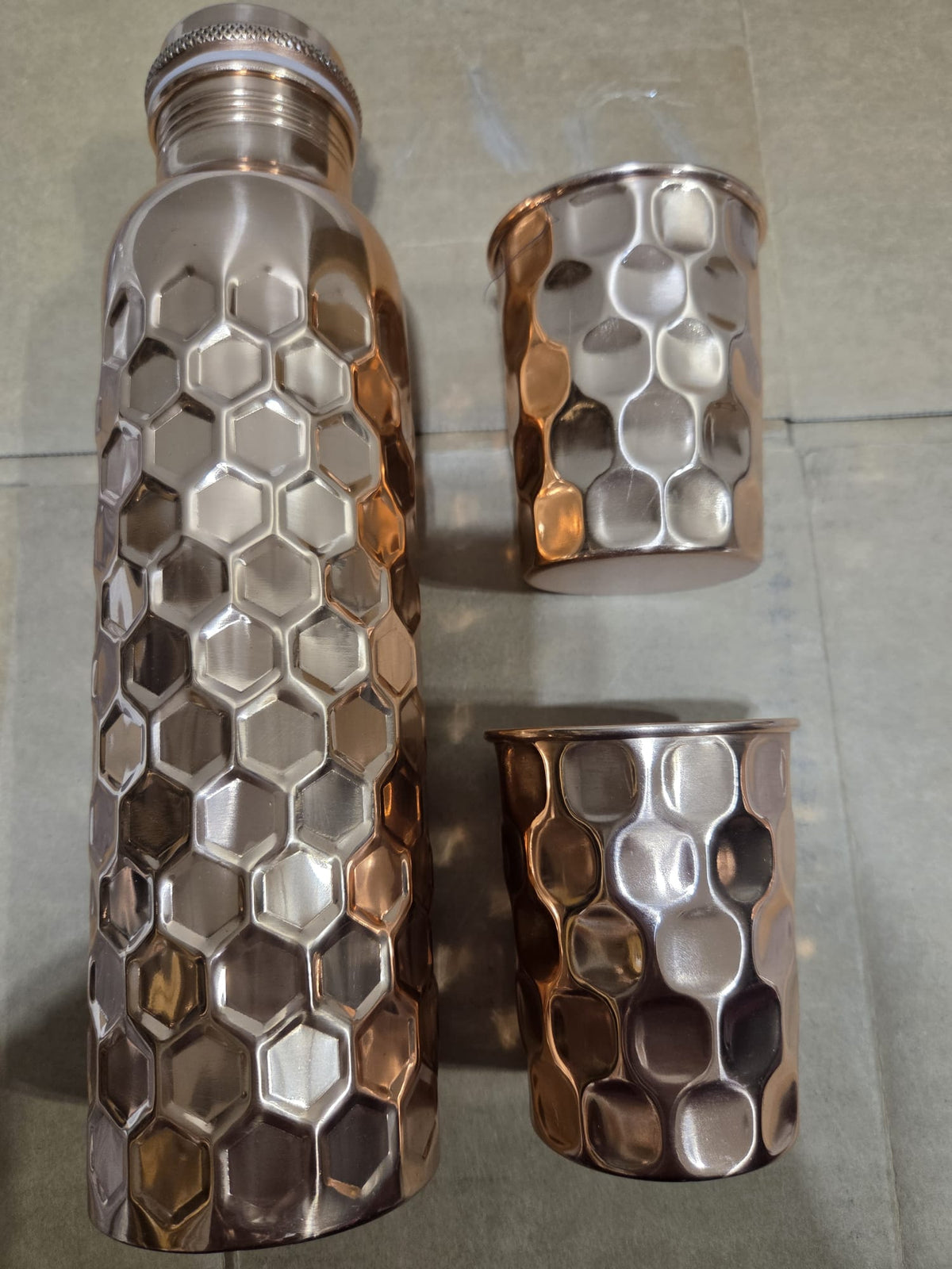 Pure Copper Water Bottle & Glass Gift Set – Ayurvedic Wellness & Corporate Gift Box