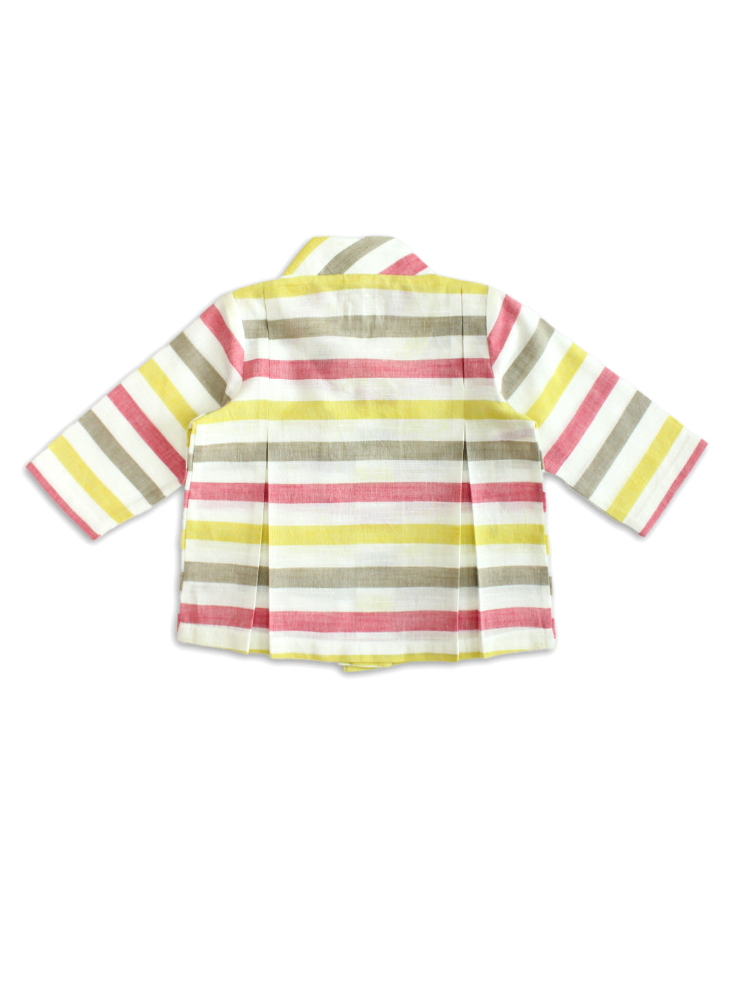 Striped Flexi Kimono Set - White - Image 3