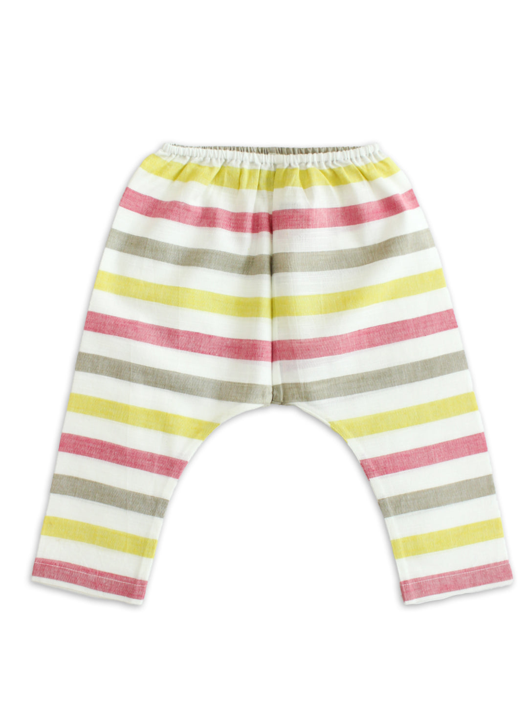 Striped Flexi Kimono Set - White