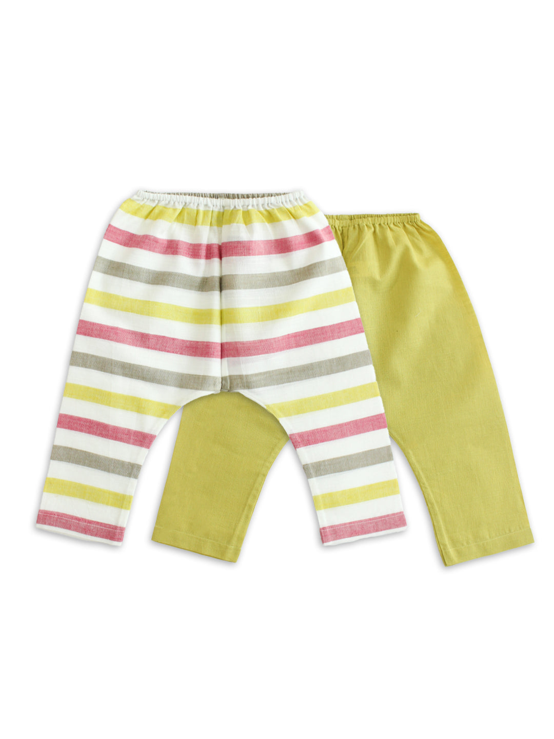 Striped Flexi Kimono Set - White