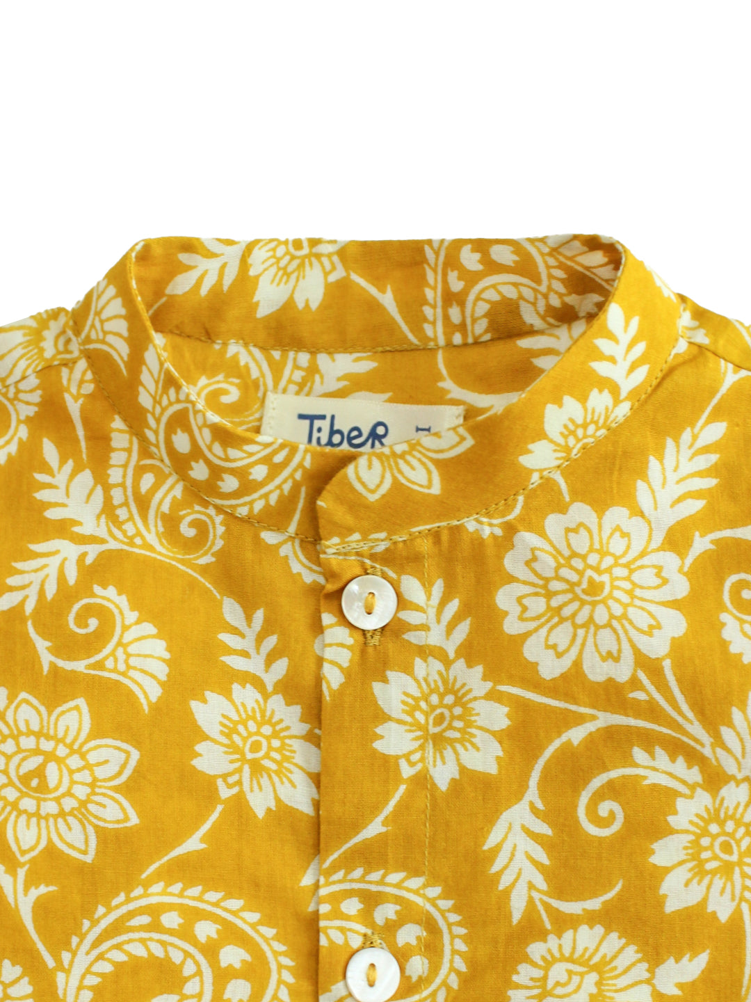 Floral Kurta Pyjama Set - Yellow - Image 4