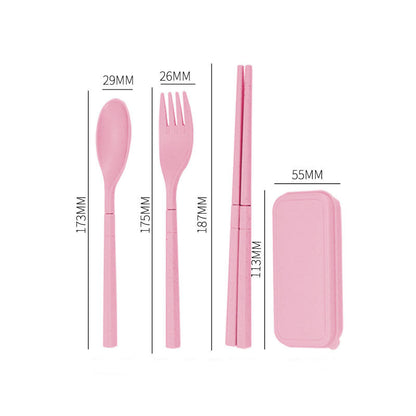 Cutlery Knife Fork Spoon Chopsticks Set Storage Box Five Piece Set – Image 9