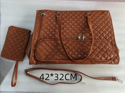 Fashionable Lunch Tote Bag Women's Thermal Insulation Lunch Box Leak-proof Crossbody Computer Storage Bag Quilted Large Capacity Handbag With Purse – Image 8
