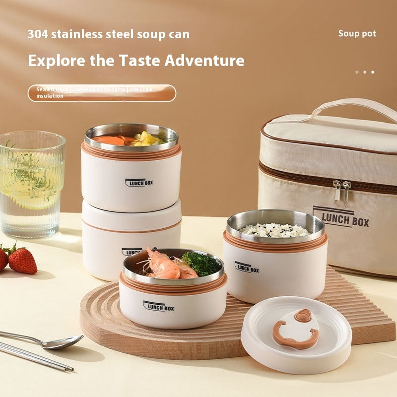 Japanese 304 Stainless Steel Insulated Lunch Box – Image 2 - Image 3