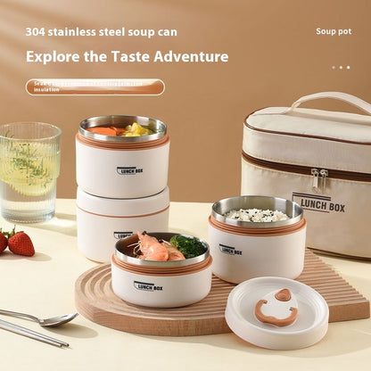 Japanese 304 Stainless Steel Insulated Lunch Box – Image 2