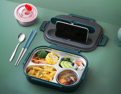 304 Stainless Steel Lunch Box, Fresh-keeping Box With Soup Cup, Insulated Lunch Box – Image 6