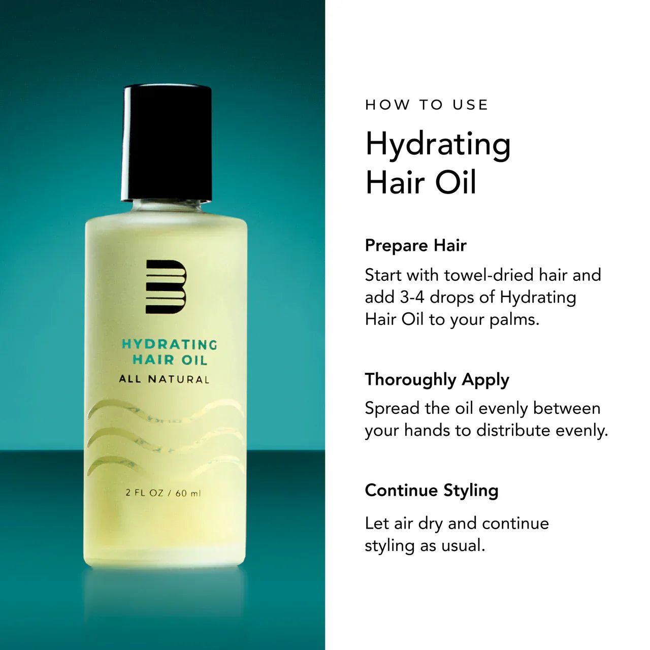 Blumaan Hydrating Hair Oil 60ML - Image 2