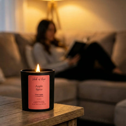 Apple Spice Candle | Fresh Apple + Cinnamon by Wick of Hope - Full Size Candle (View 5)
