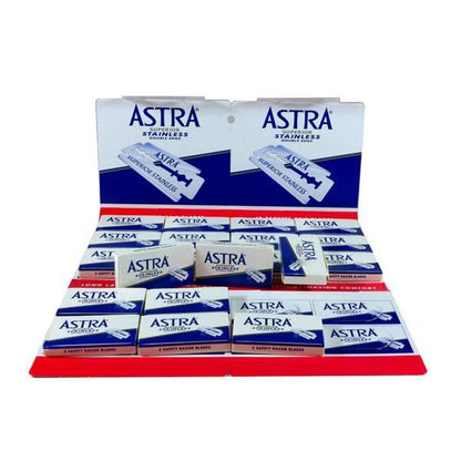 Astra Double Edge Razor Blade / 20 Packs of 5 (Blue) by Astra - Razor Blades