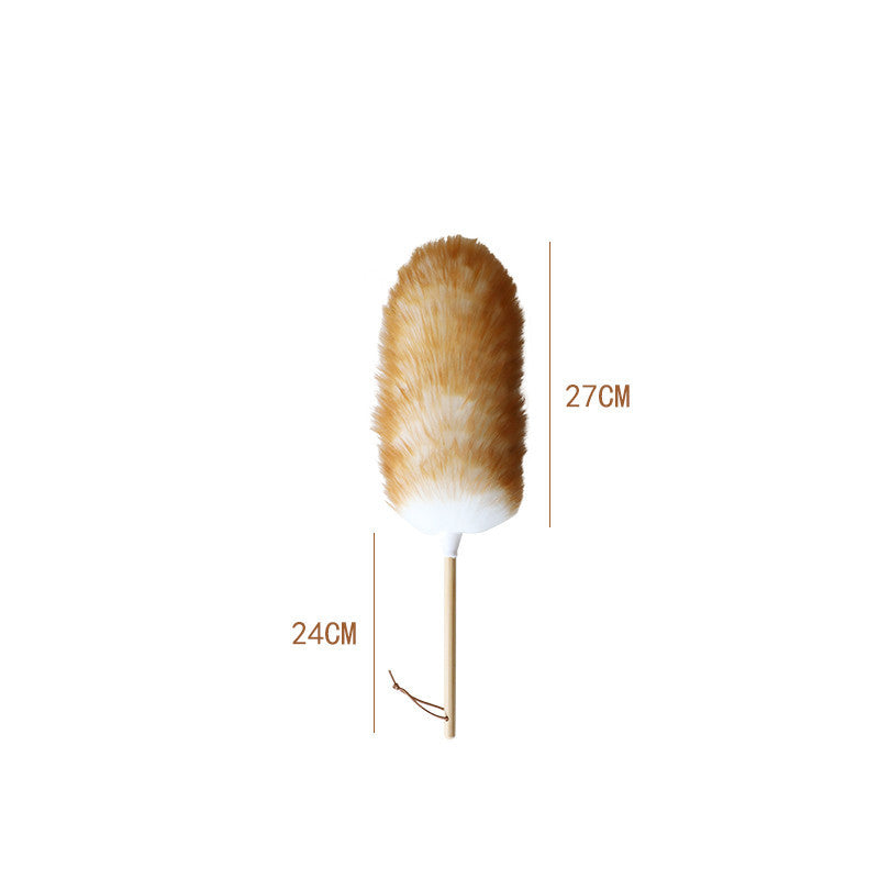 Premium Round Feather Dust Duster – Reusable & Gentle Cleaning for Living Spaces