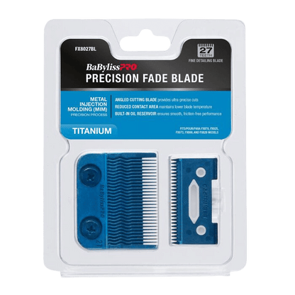 BabylissPro Blue Titanium Metal-Injection Molded (MIM) Precision Fade Blade (27 TEETH) by BabylissPro - Sustainable Living