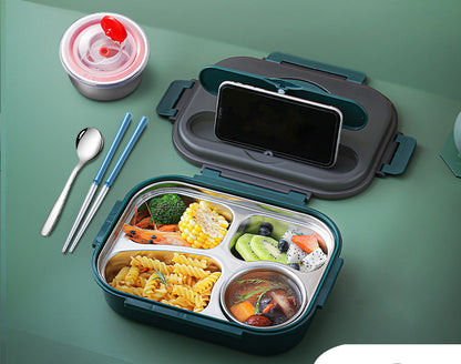 304 Stainless Steel Lunch Box, Fresh-keeping Box With Soup Cup, Insulated Lunch Box – Image 7