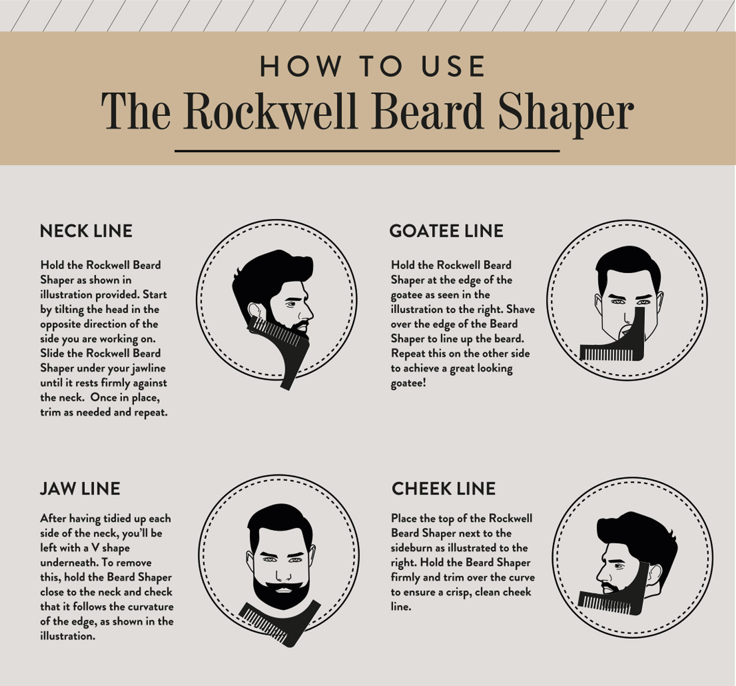 ROCKWELL PLASTIC BEARD SHAPER (Case pack of 10) - Image 2