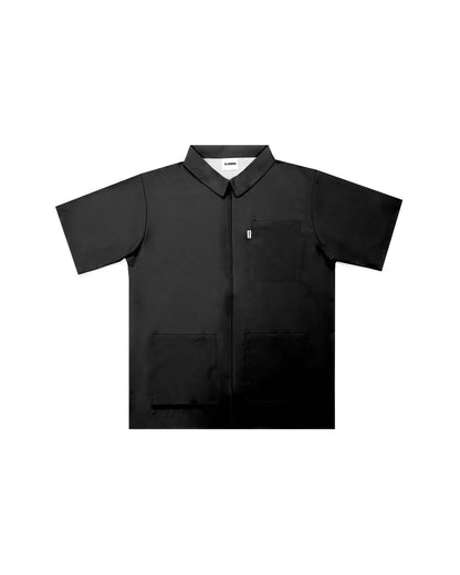illuzien Black Traditional Barber Jacket by illuzien - Sustainable Living