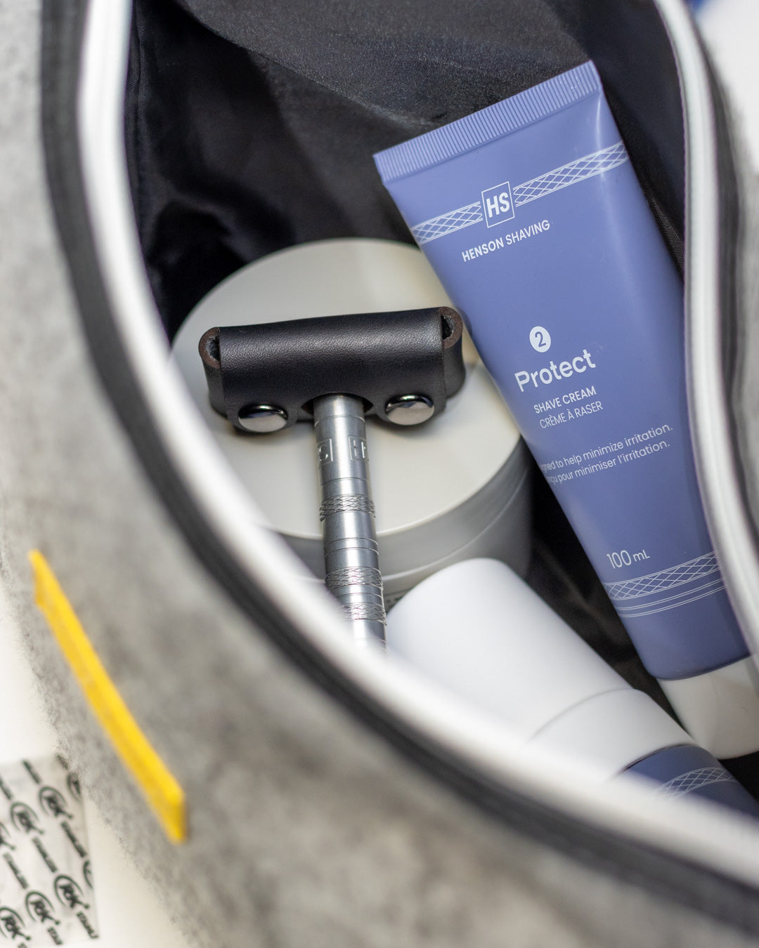 Henson Razor Black Leather Head Cover – Genuine Leather Protection – Image 2 - Image 2