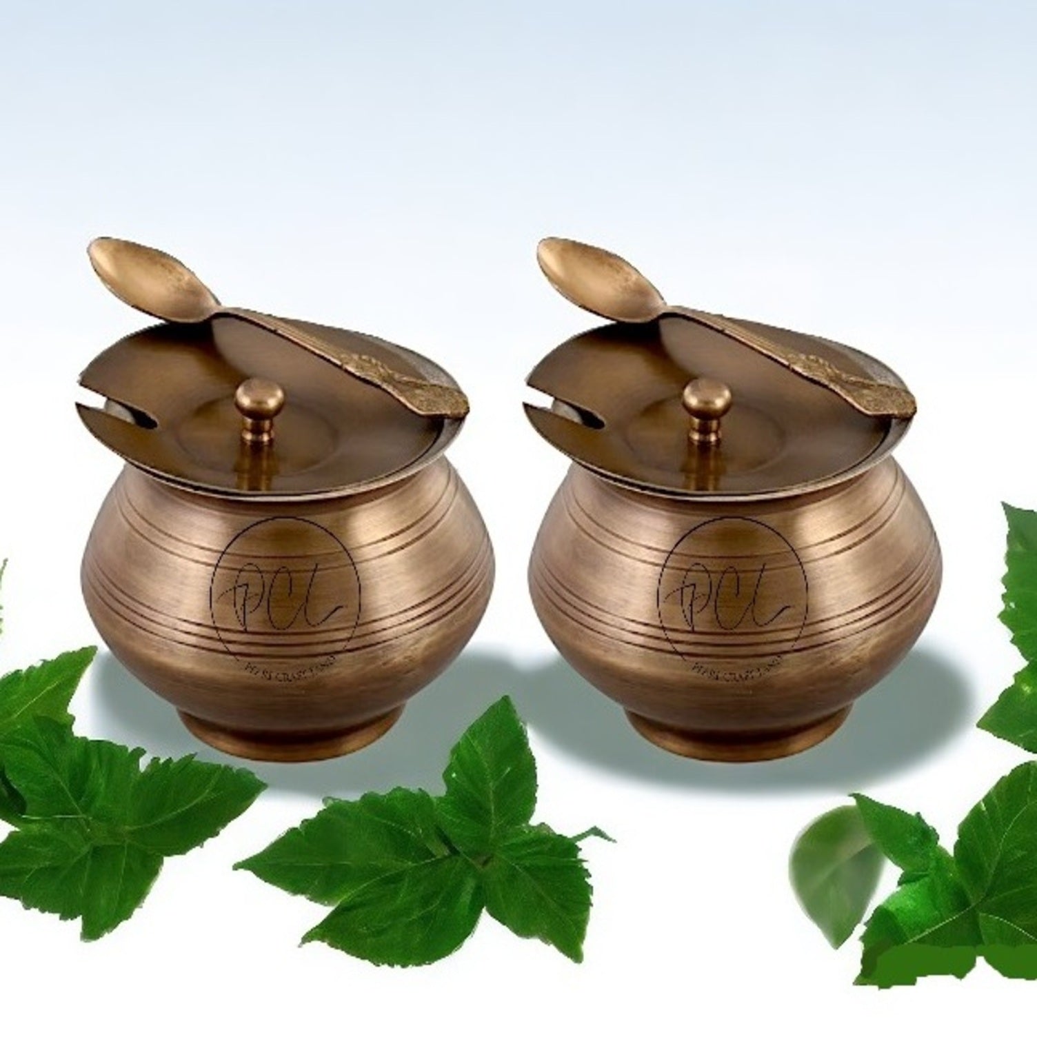 Sama Homes Brass Antique Ghee Pot with Tin Coating 100%  pure brass with a classic look. - Image 6