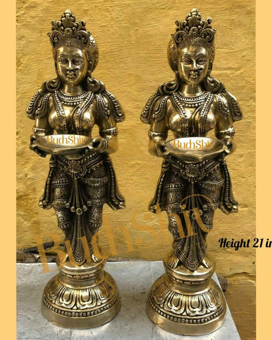 Sama Homes-copy of brass deep lakshmi pavaai villaku 2 feet 23 inches