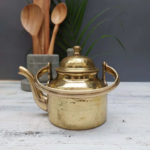 Handcrafted Brass Kettle & Tea Pot for Brewing | Sama Homes - Eco-friendly - Sama Homes