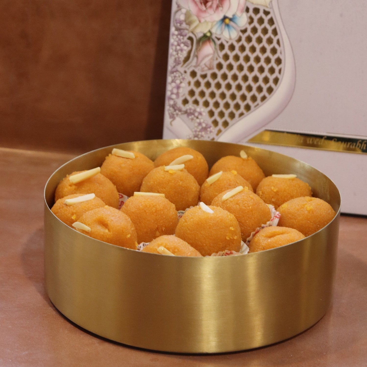 Brass Roti Chapati Box Mandala Art design with Tong – Sama Homes - Eco-friendly - Sama Homes