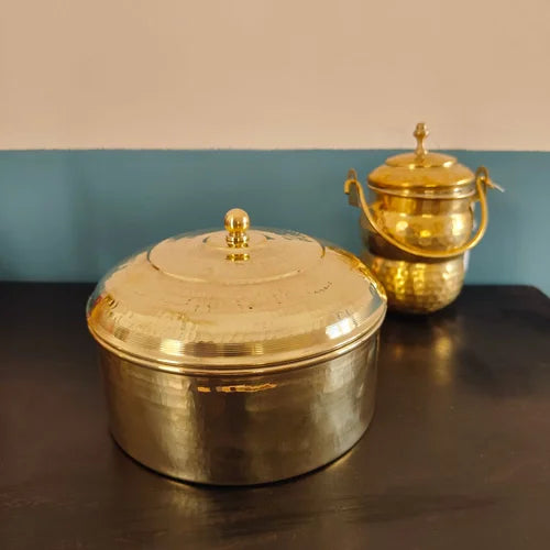 Brass Roti Box with Tin Coating - Large – Image 2