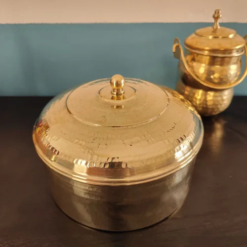 Brass Roti Box with Tin Coating - Large – Image 4 - Image 4