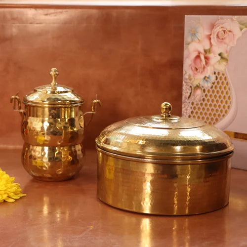 Brass Roti Box with Tin Coating - Large – Sama Homes