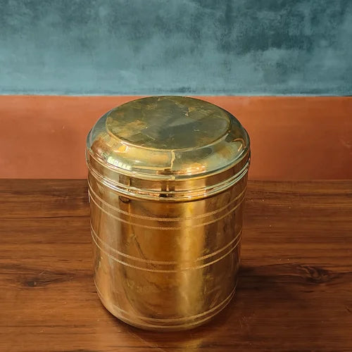 Brass Storage Containers: 4-5 kgs Capacity - Sama Homes - Image 4