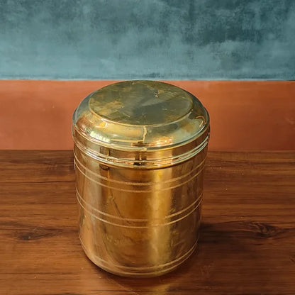 Brass Storage Containers: 4-5 kgs Capacity - Sama Homes
