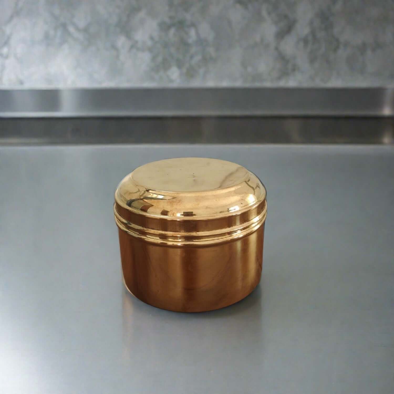 Brass Storage Tiffin Box Containers (With tin Coating) - Sama Homes - Image 4