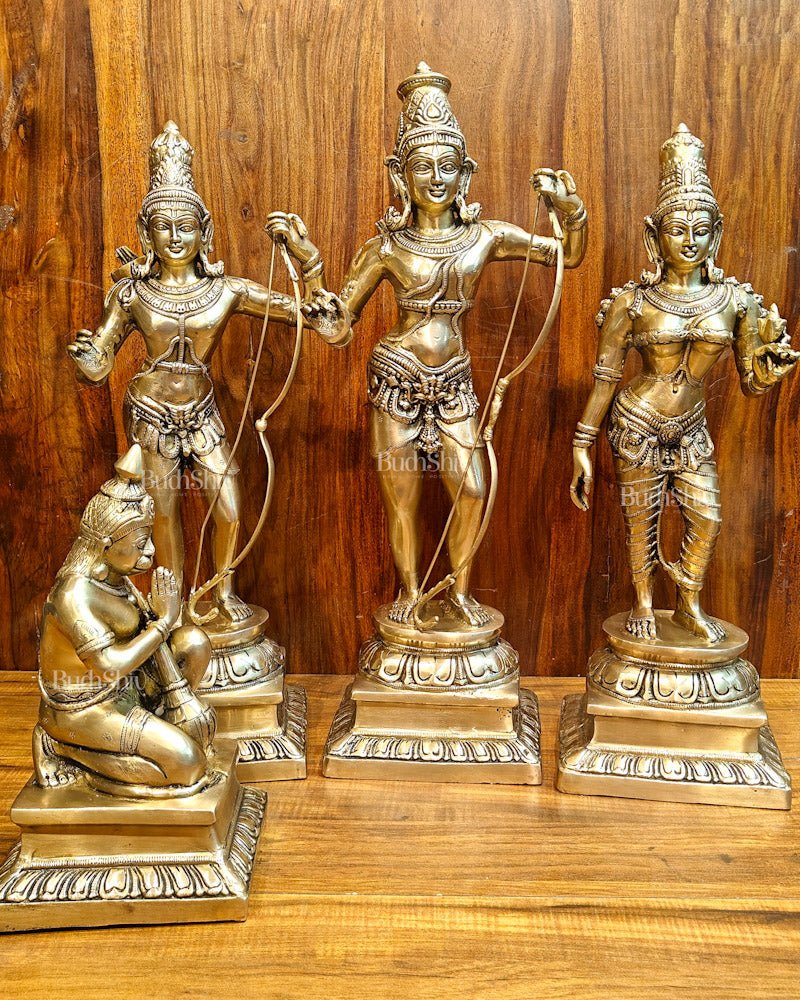 Brass Superfine Ram Darbar 23 inch/ 2 feet - Sama Homes Idol - Brass Sculpture