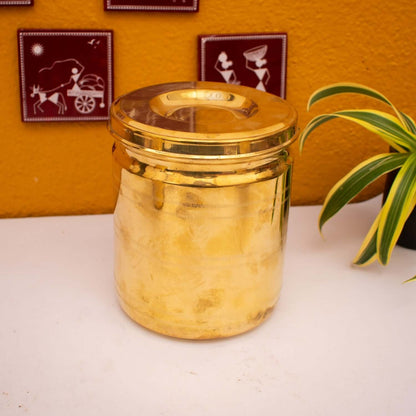Brass Storage Containers (With Tin Coating) - Sama Homes