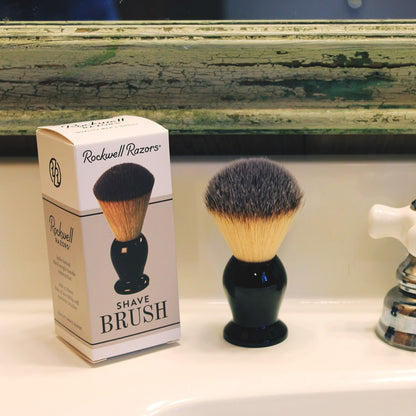 Rockwell Synthetic Shaving Brush, H:105, L:60, K:20mm, Black Acrylic Handle by Rockwell - Shaving Brushes (View 3)