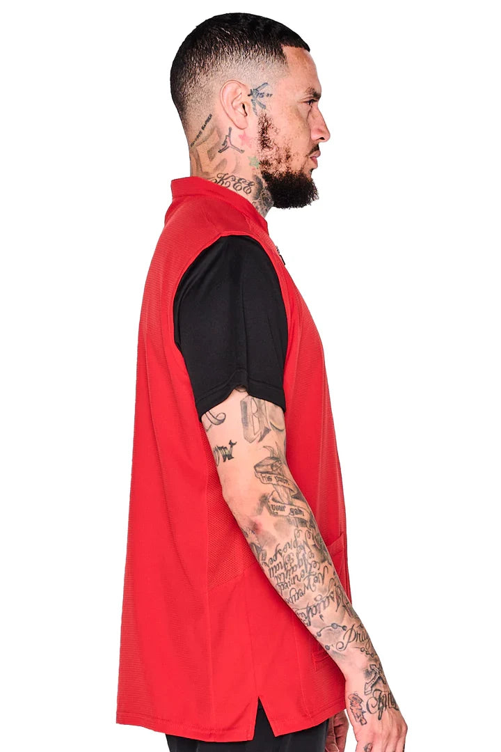 Barber Strong the Barber Vest - Red by Barber Strong - Sustainable Living (View 3)